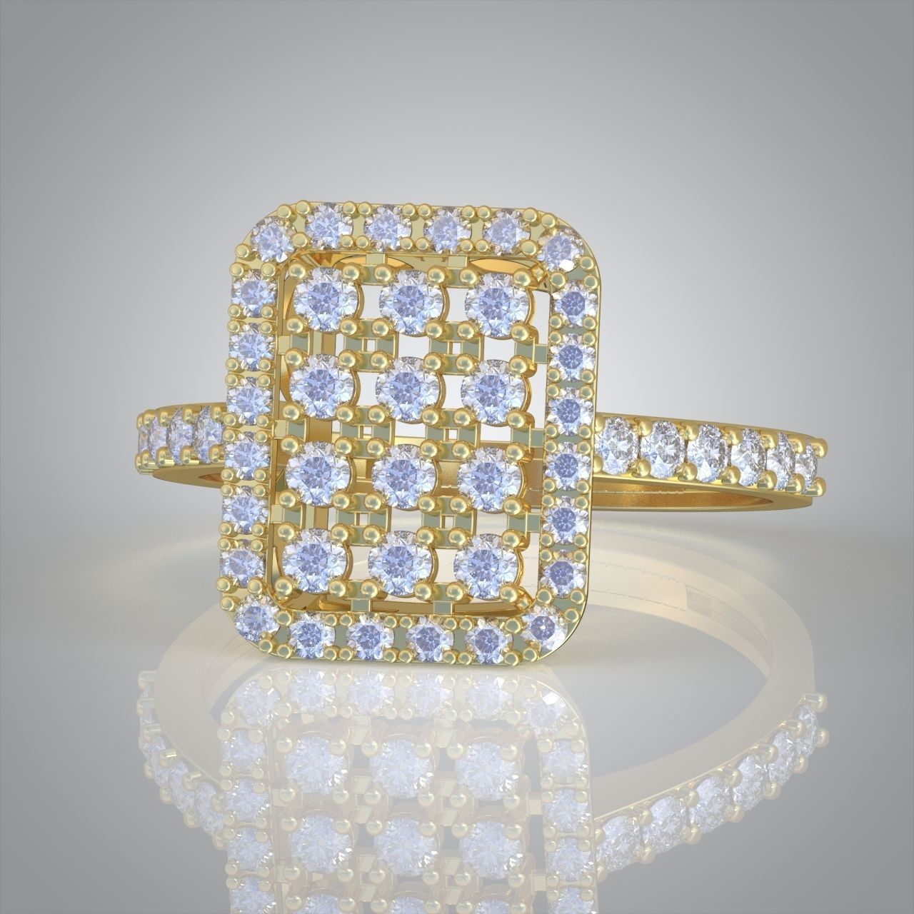 Diamond ring 0426 3D printable model 3D print model_7