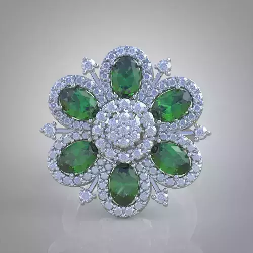 Diamond ring 0427 3D printable model10-