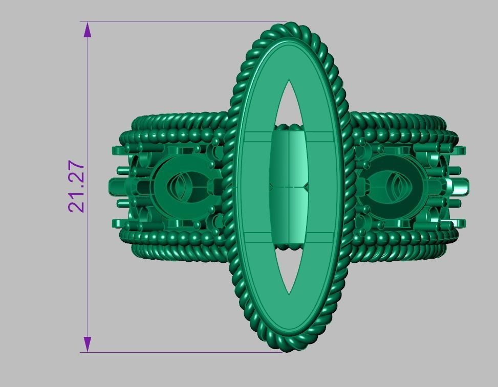 Diamond ring 0428 3D printable model6 3D print model_13