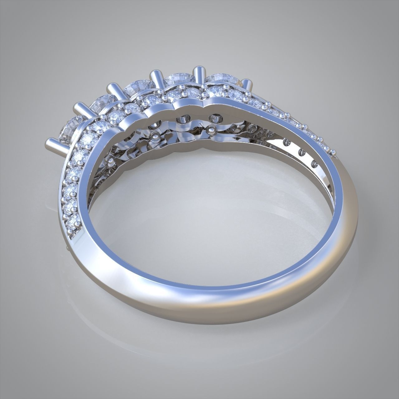 Diamond ring 0430 3D printable model 10 3D print model_14