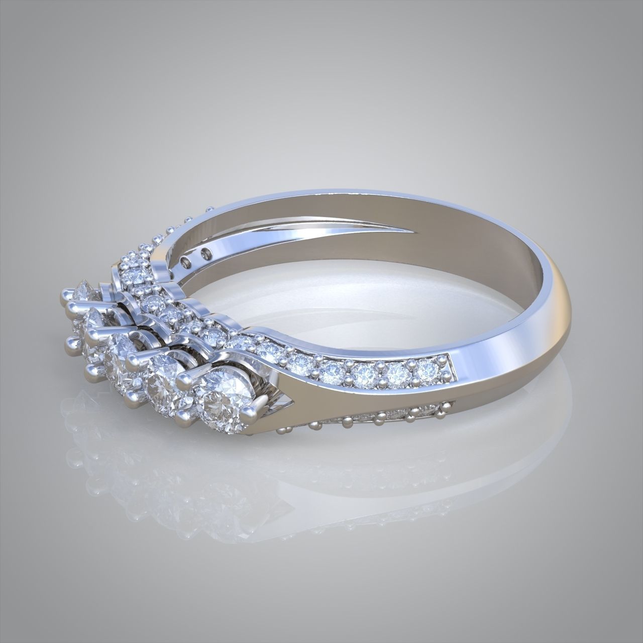 Diamond ring 0430 3D printable model 10 3D print model_13