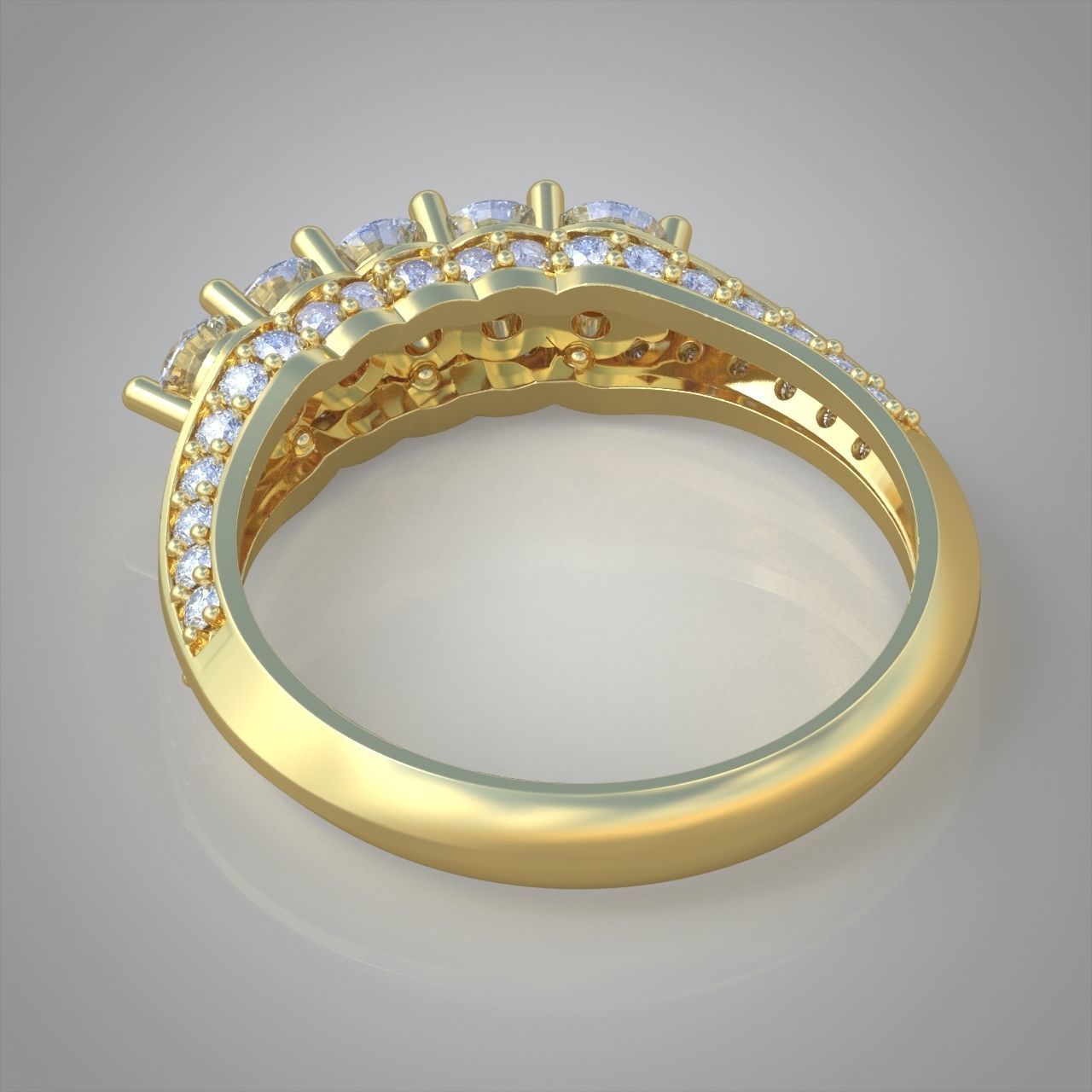 Diamond ring 0430 3D printable model 10 3D print model_15