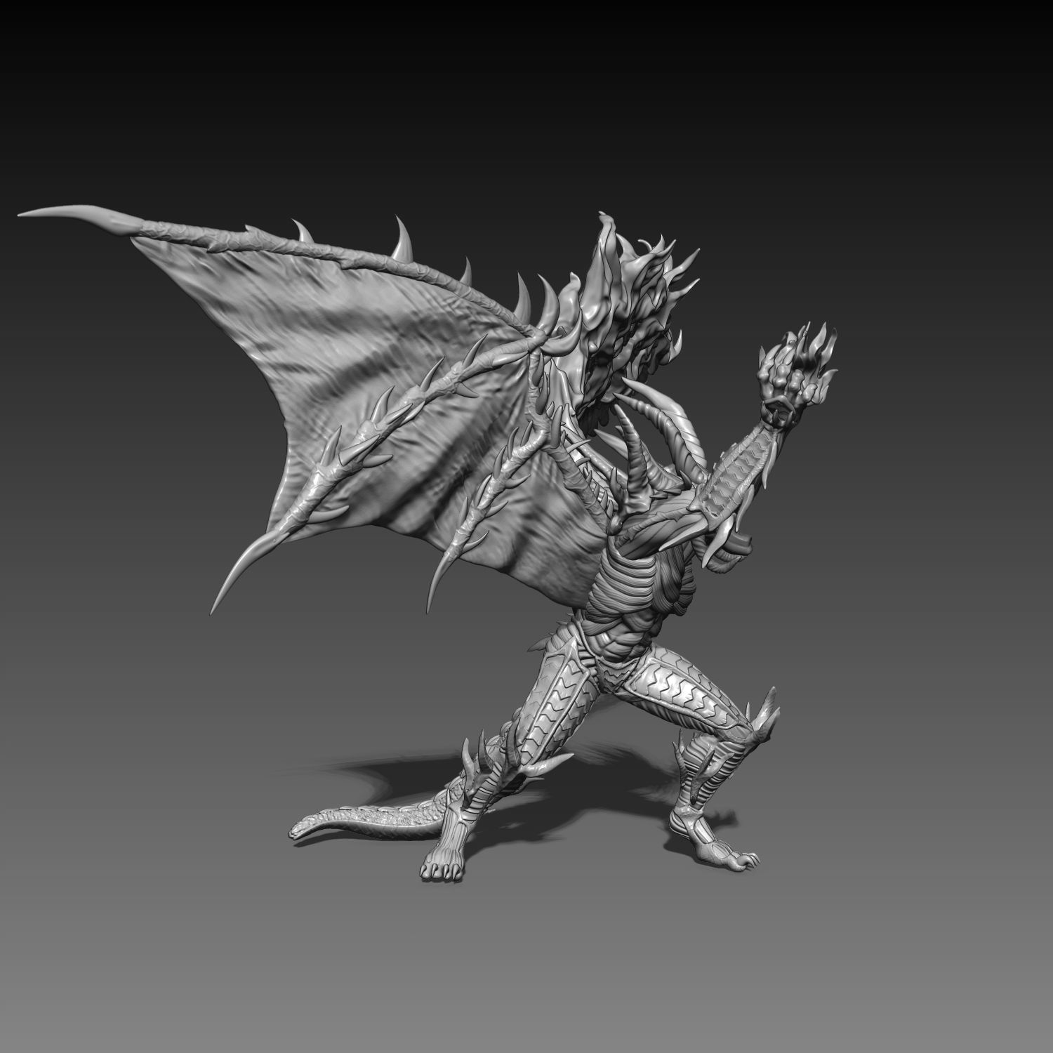 Disciples 2 Demon Uther model for 3d printing  3D print model_6