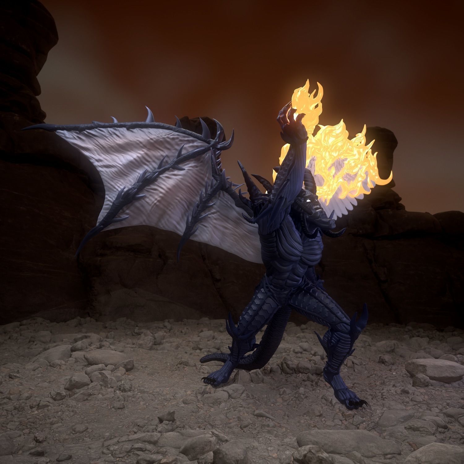 Disciples 2 Demon Uther model for 3d printing  3D print model_1