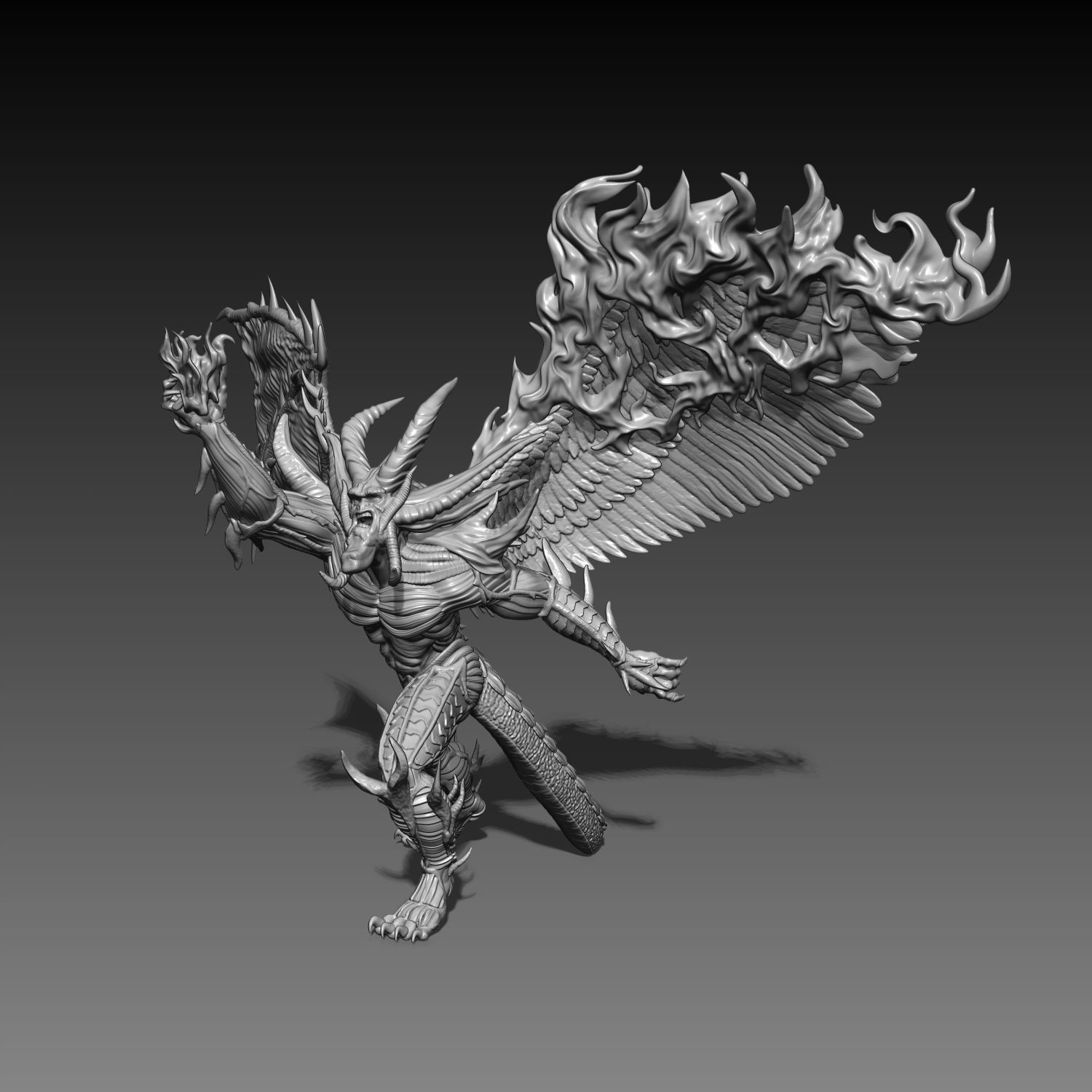 Disciples 2 Demon Uther model for 3d printing  3D print model_8