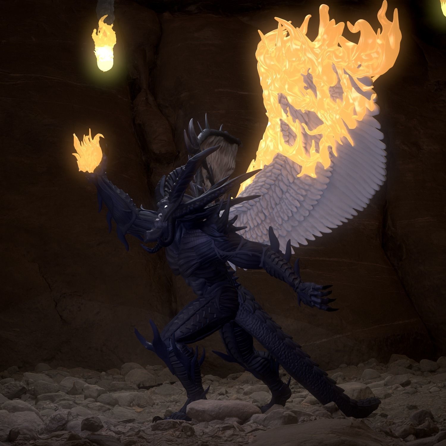 Disciples 2 Demon Uther model for 3d printing  3D print model_4