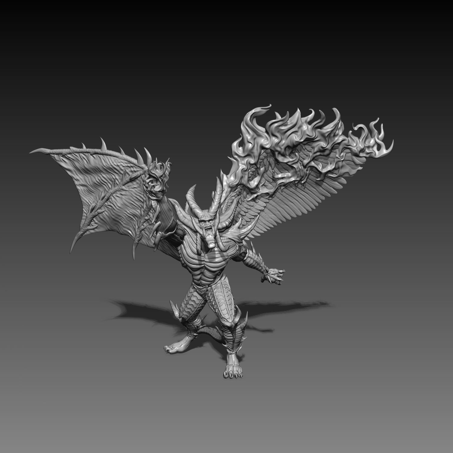 Disciples 2 Demon Uther model for 3d printing  3D print model_5