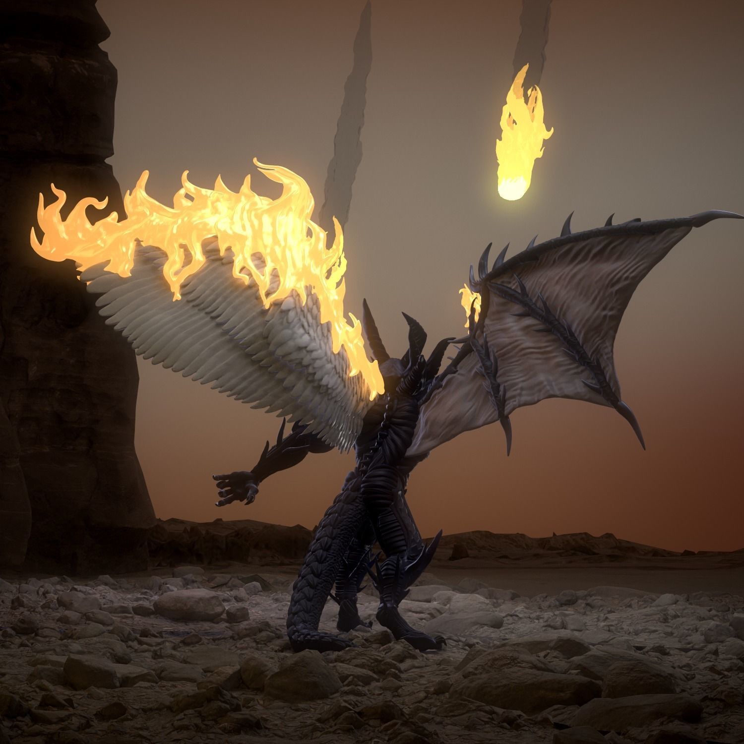 Disciples 2 Demon Uther model for 3d printing  3D print model_3