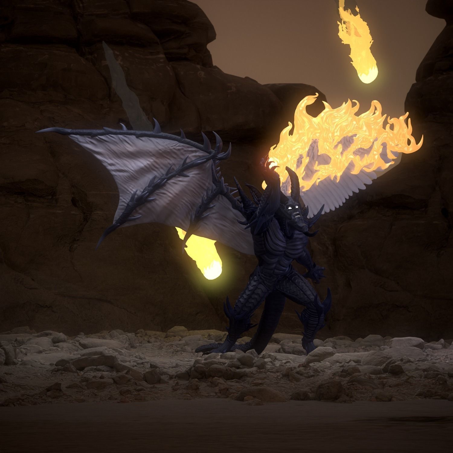 Disciples 2 Demon Uther model for 3d printing  3D print model_2