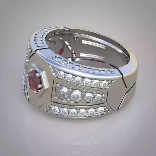 Diamond ring 0432 3D printable model