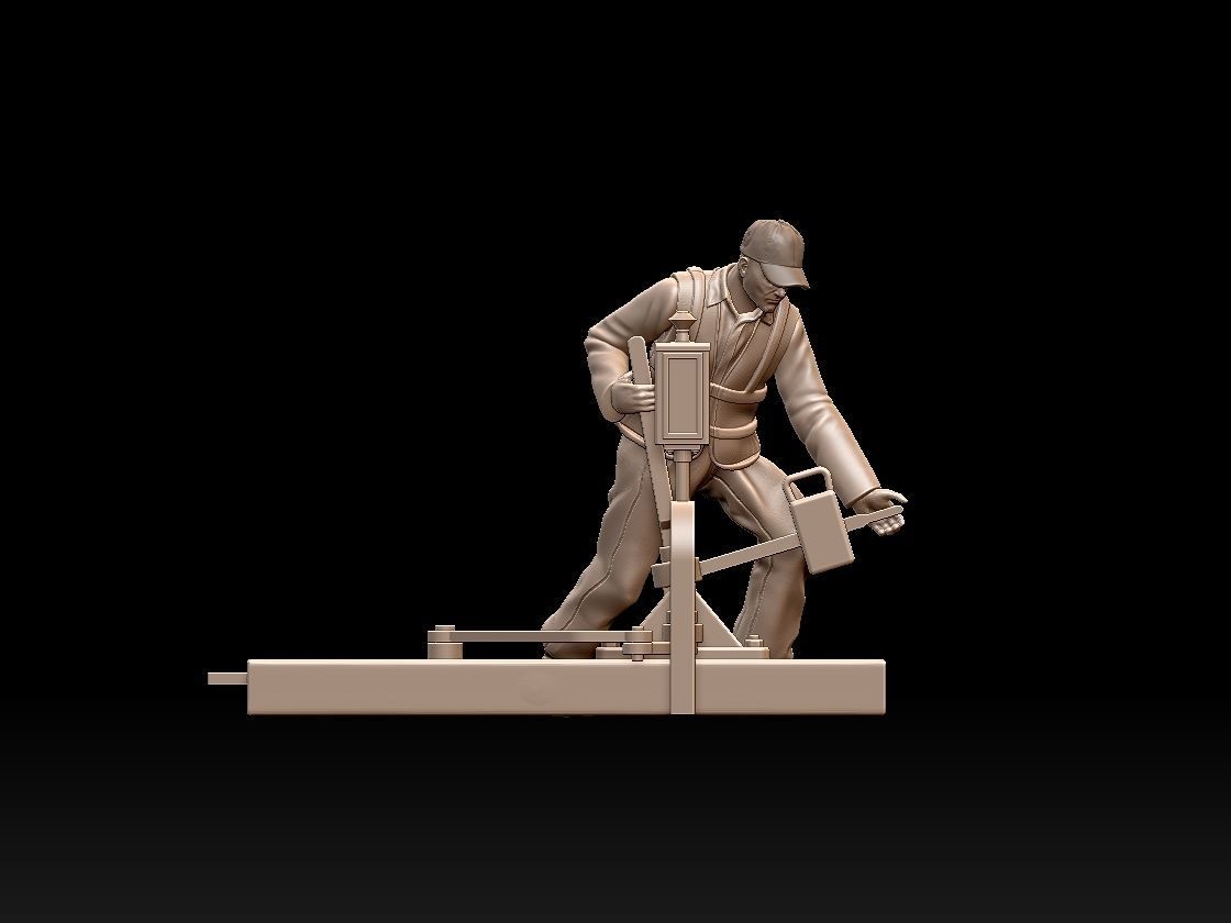 staff railroad 3D print model_4