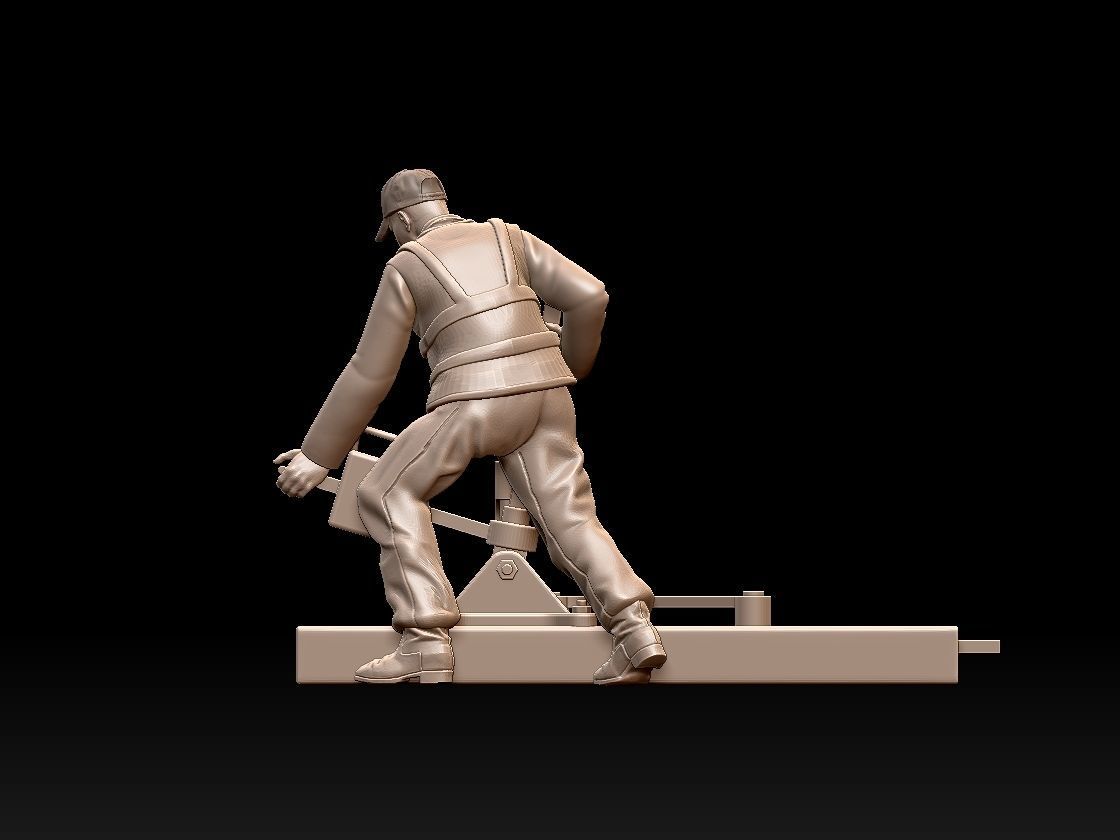 staff railroad 3D print model_9