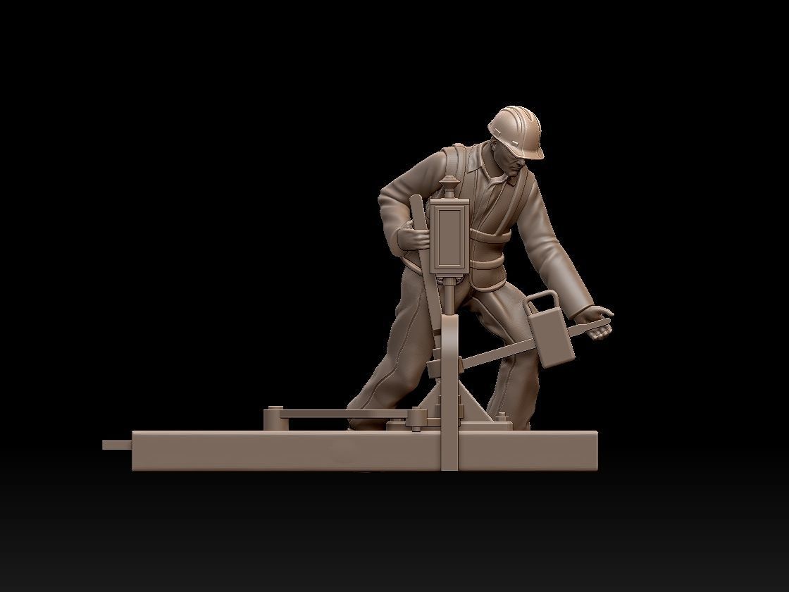 staff railroad 3D print model_5