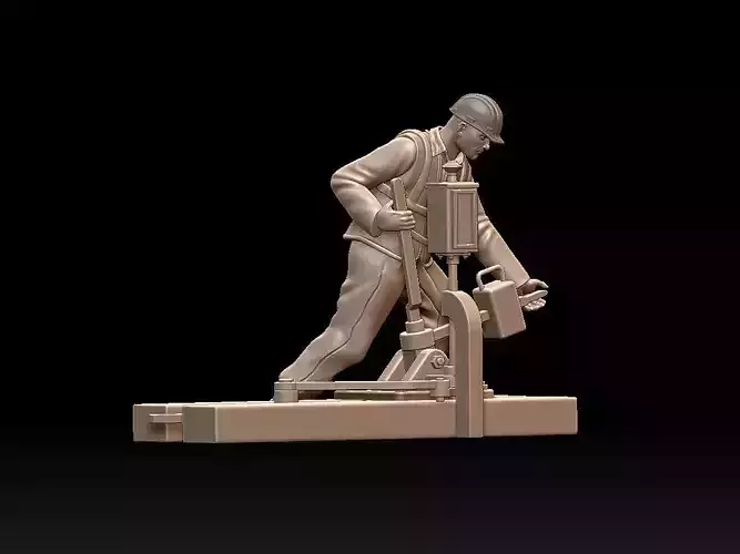 staff railroad 3D print model