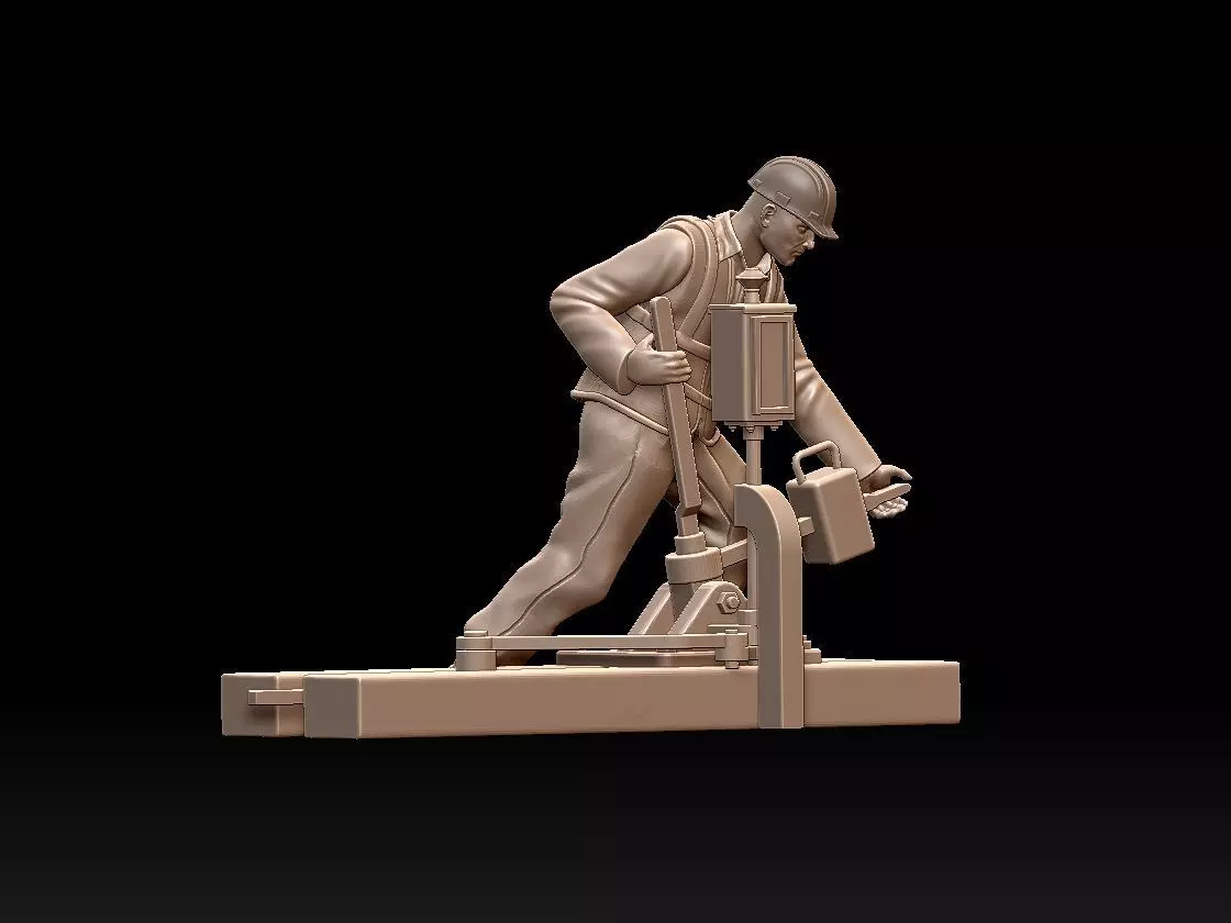 staff railroad 3D print model_0