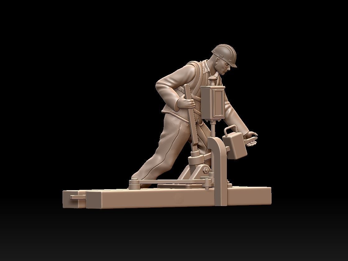 staff railroad 3D print model_20