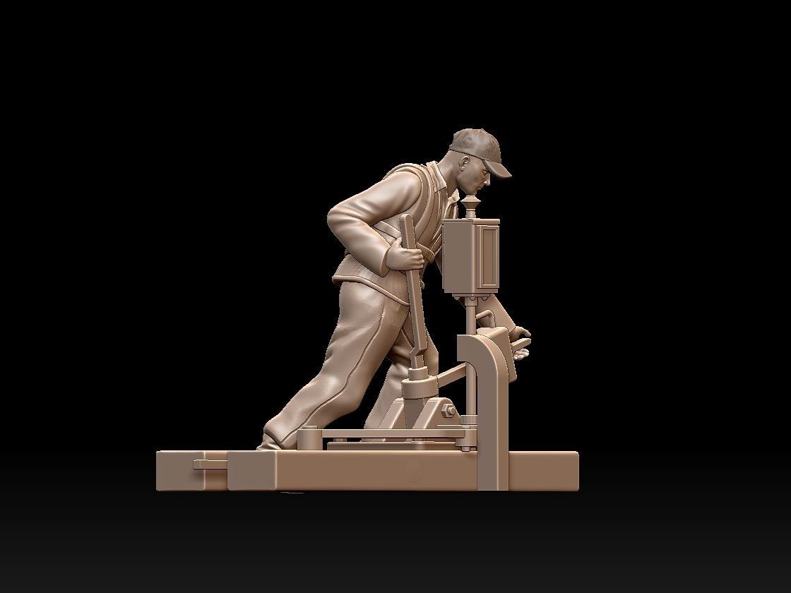 staff railroad 3D print model_21