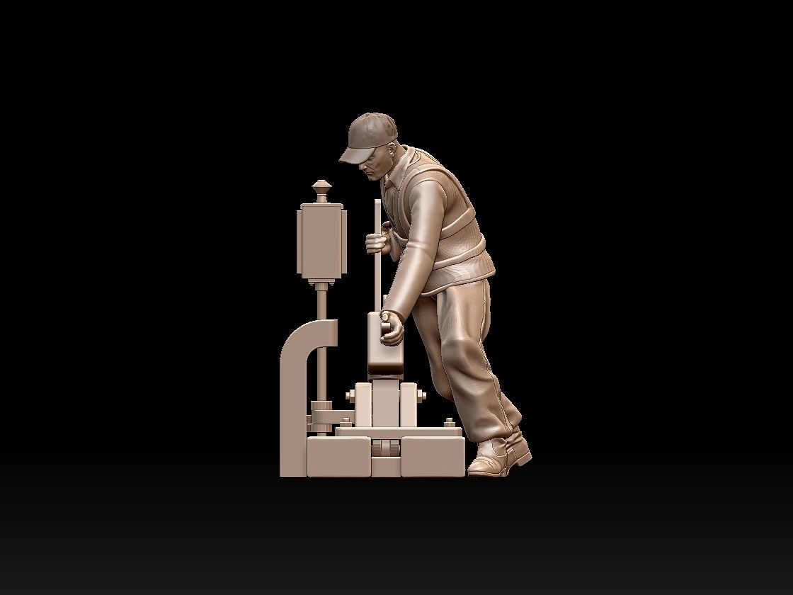 staff railroad 3D print model_2