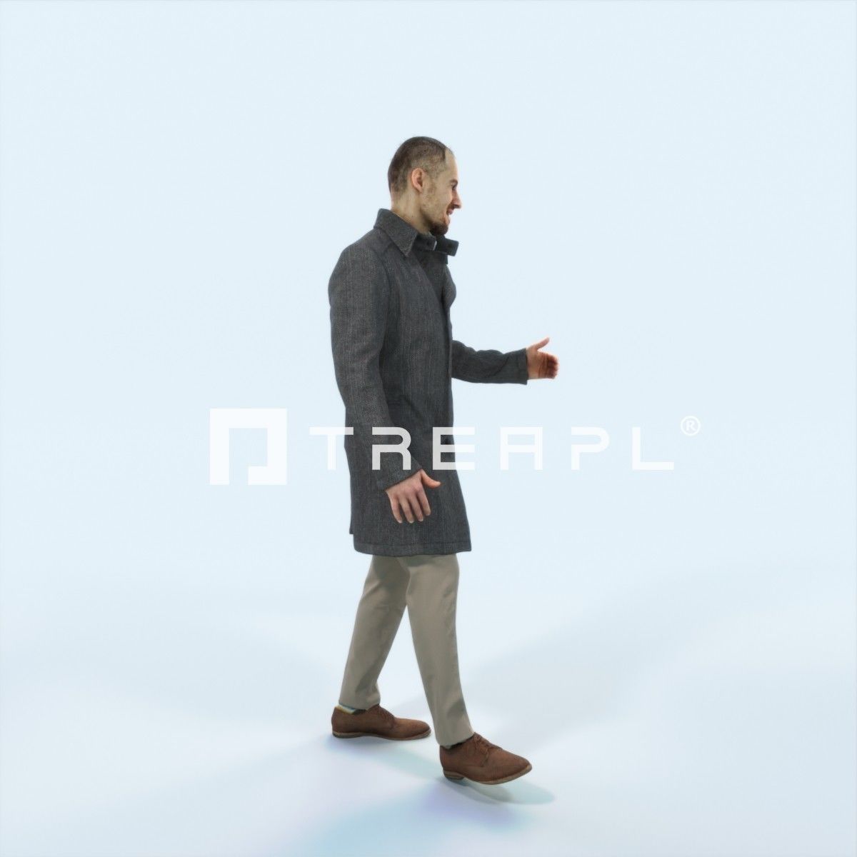 XAG07 10X Casual Camera Woman African Asian Black Sitting 010 Low-poly 3D model_9