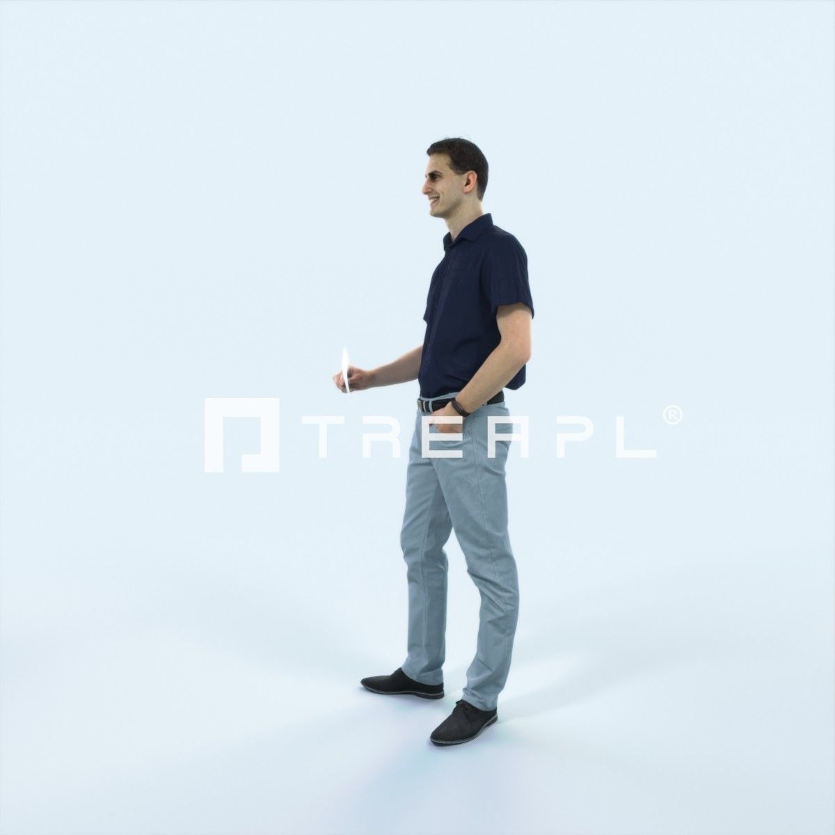 XAG07 10X Casual Camera Woman African Asian Black Sitting 010 Low-poly 3D model_24