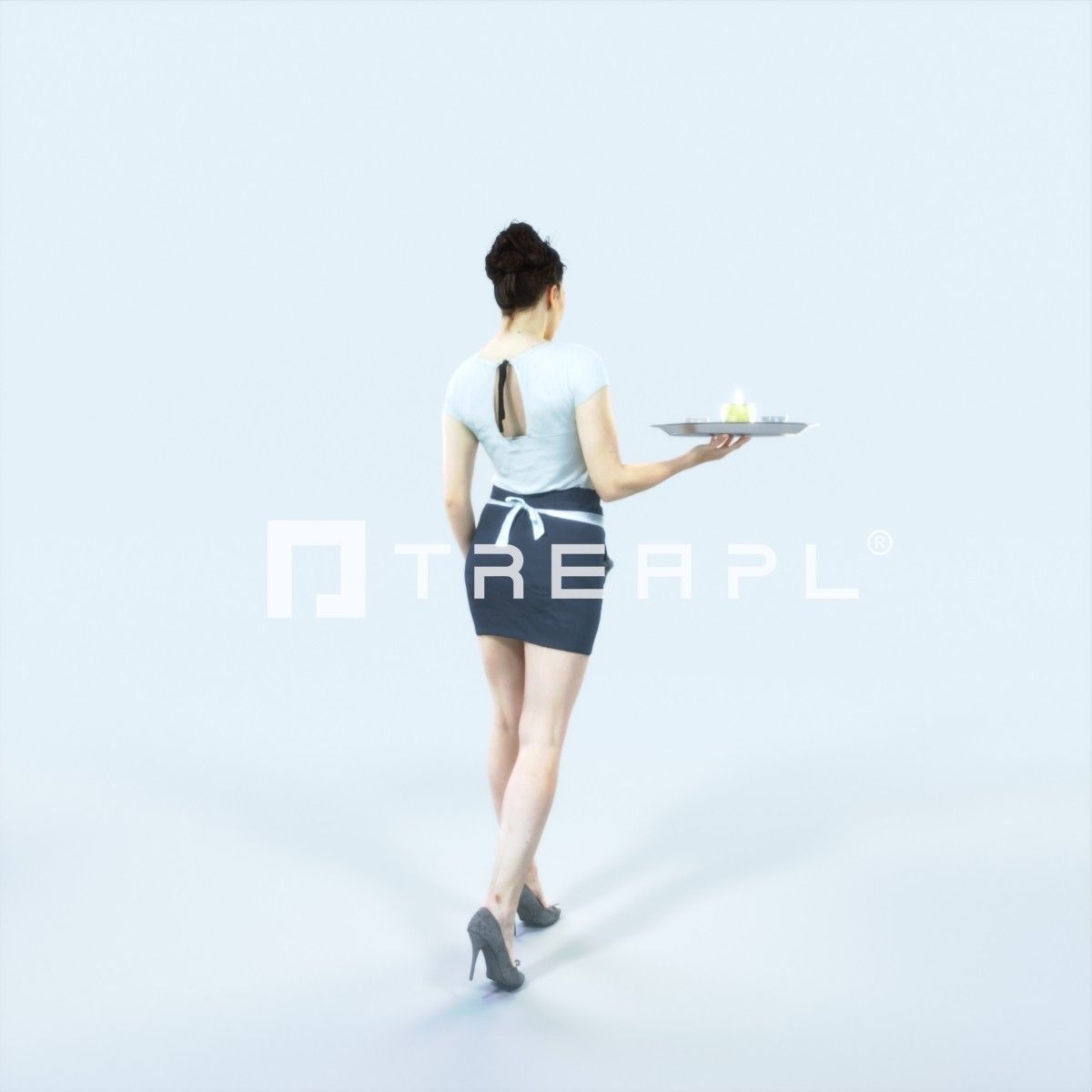 XAG07 10X Casual Camera Woman African Asian Black Sitting 010 Low-poly 3D model_58