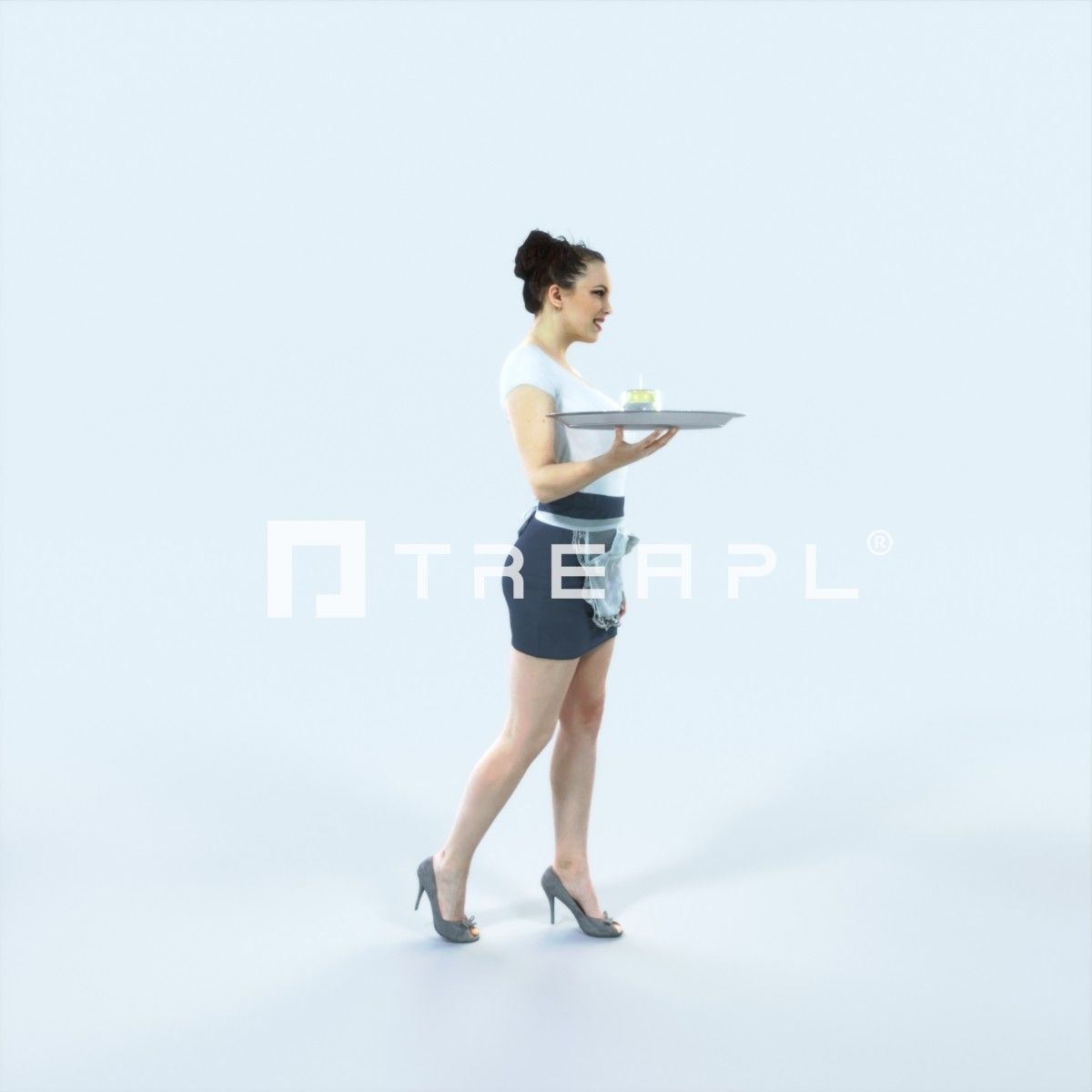 XAG07 10X Casual Camera Woman African Asian Black Sitting 010 Low-poly 3D model_57