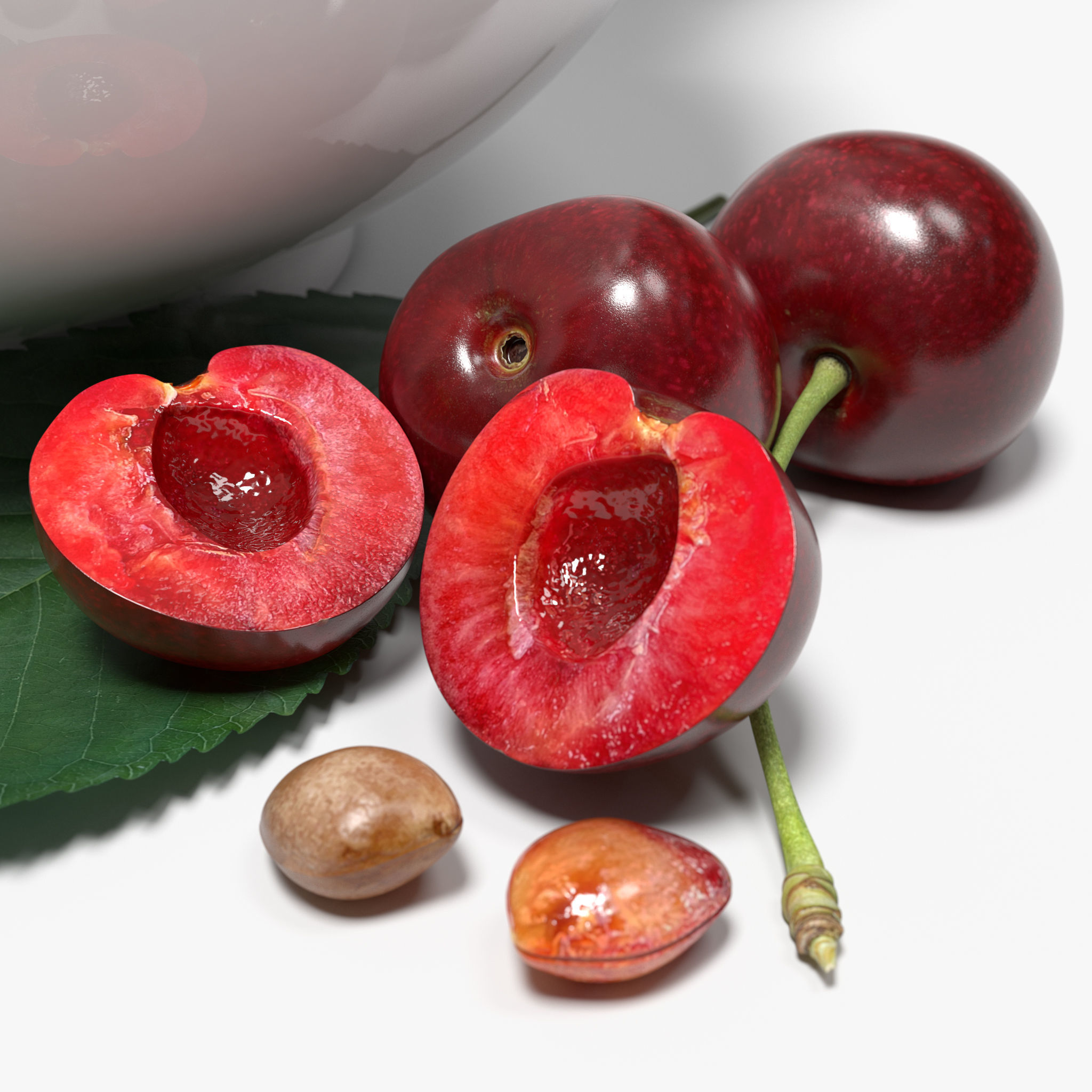 Cherries 3D model_3