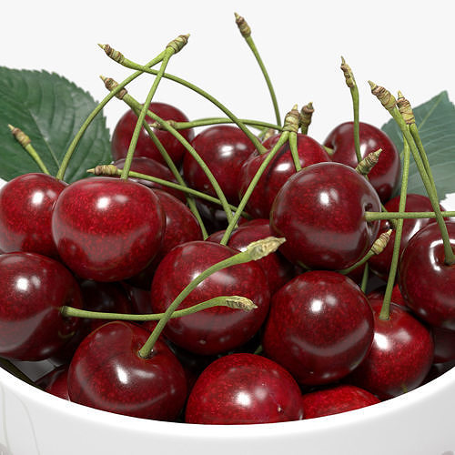 Cherries 3D model 5