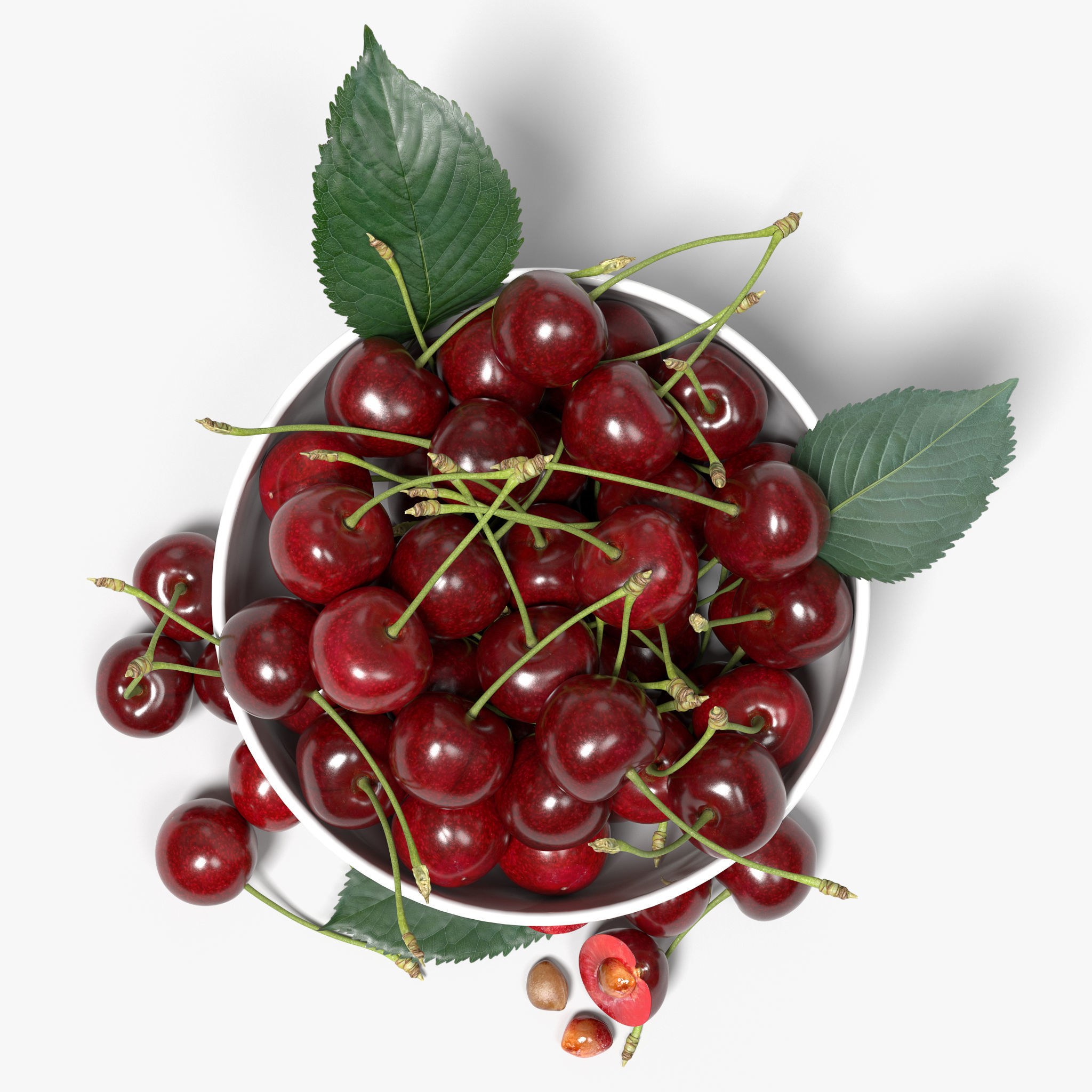 Cherries 3D model_6
