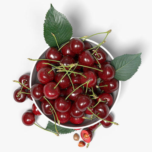 Cherries 3D model 6