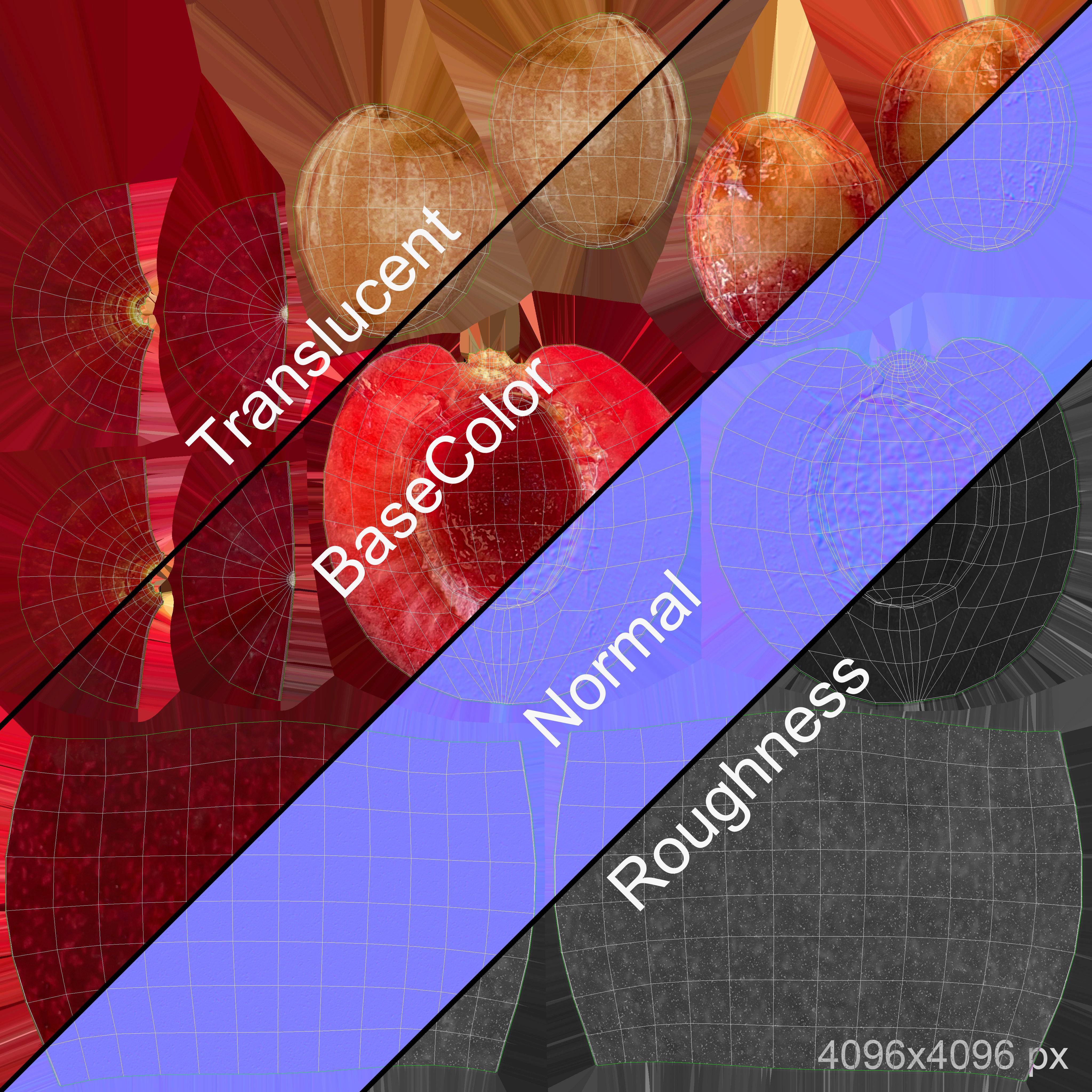 Cherries 3D model_13