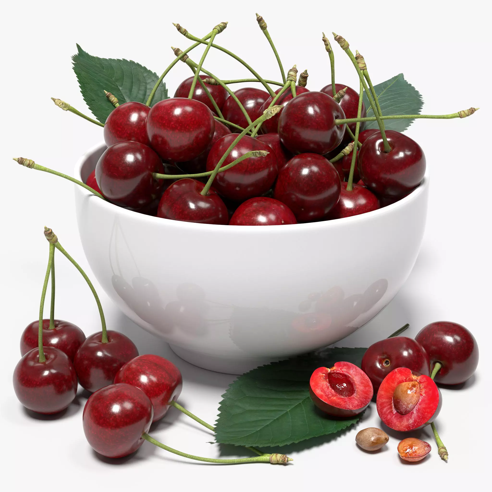 Cherries 3D model_0