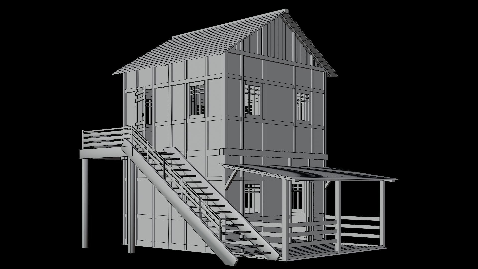 Medieval Village Asset 20- 4K Textures Game Ready Low-poly 3D model_13