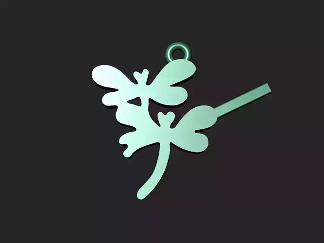 Beautiful butterfly gold pendant