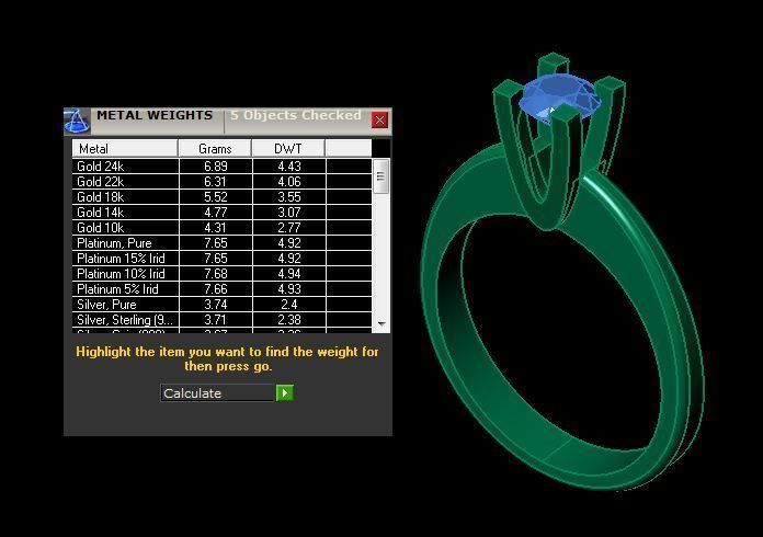 solitair ring 3D print model_9
