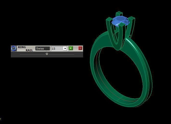 solitair ring 3D print model_8