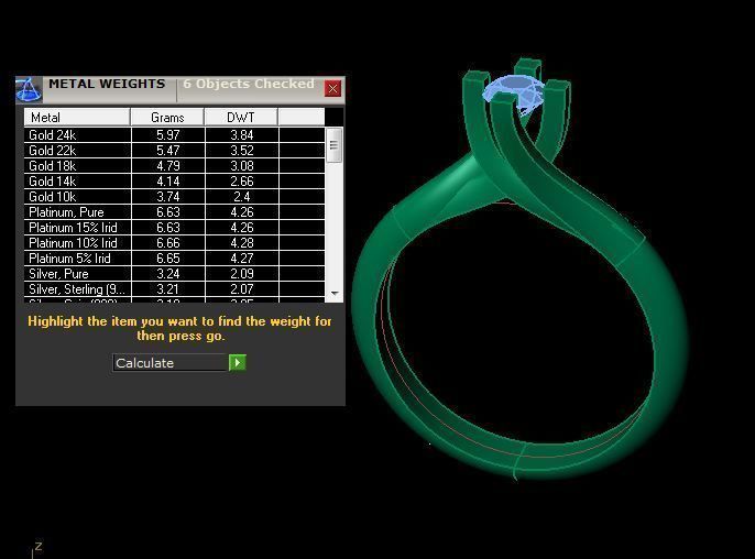 solitair ring 3D print model_9