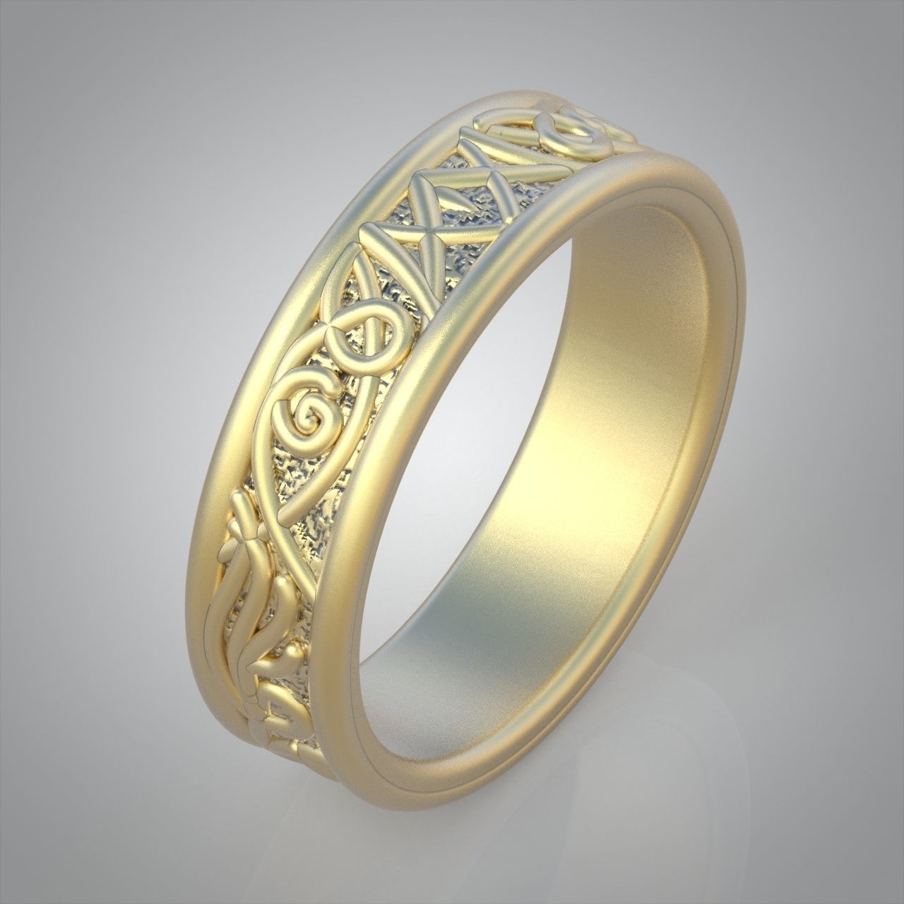 Diamond ring 0441 3D printable model 3D print model_4