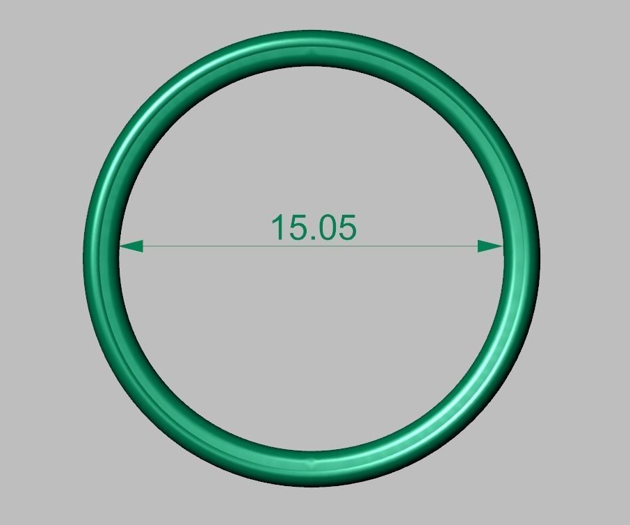 Diamond ring 0441 3D printable model 3D print model_12