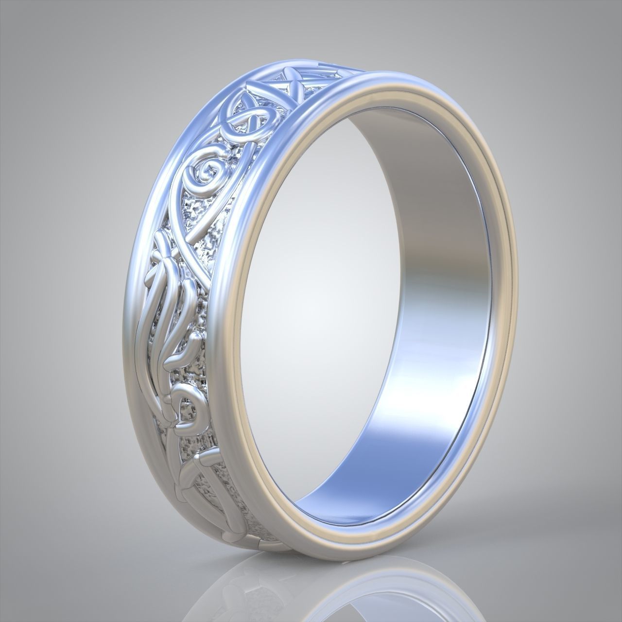 Diamond ring 0441 3D printable model 3D print model_2