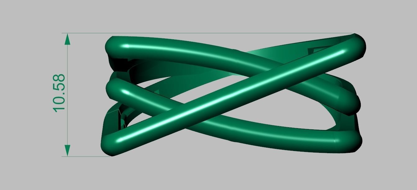 Diamond ring 0442 3D printable model9 3D print model_15