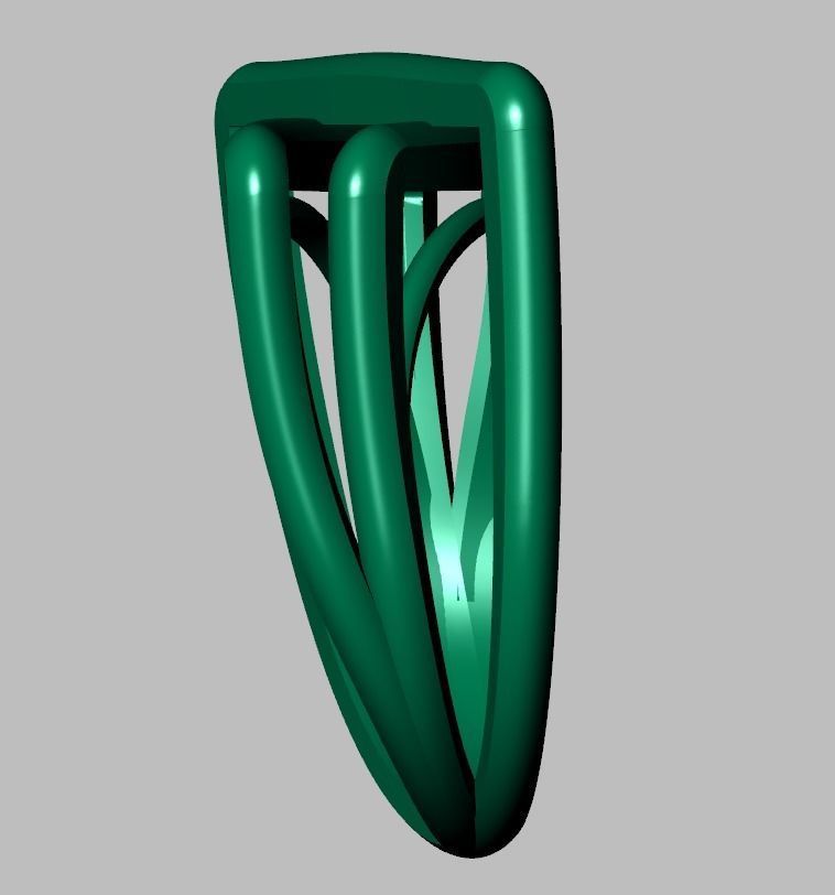 Diamond ring 0442 3D printable model9 3D print model_14
