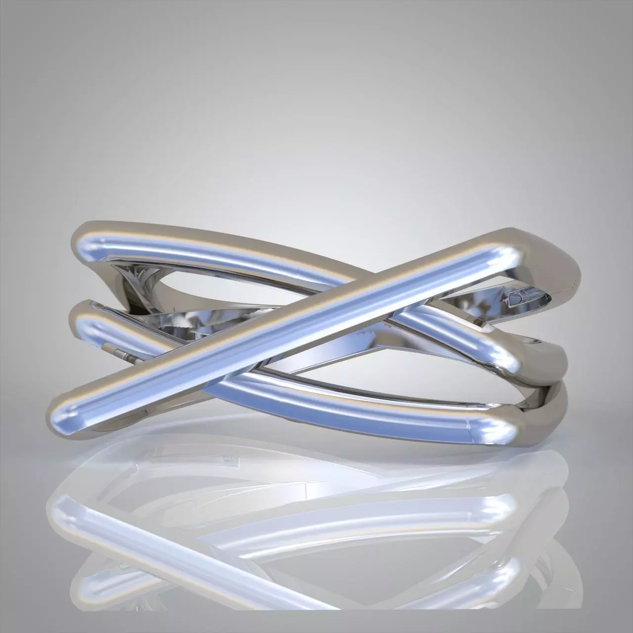 Diamond ring 0442 3D printable model9 3D print model_0