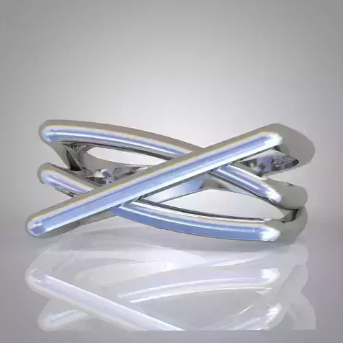Diamond ring 0442 3D printable model9