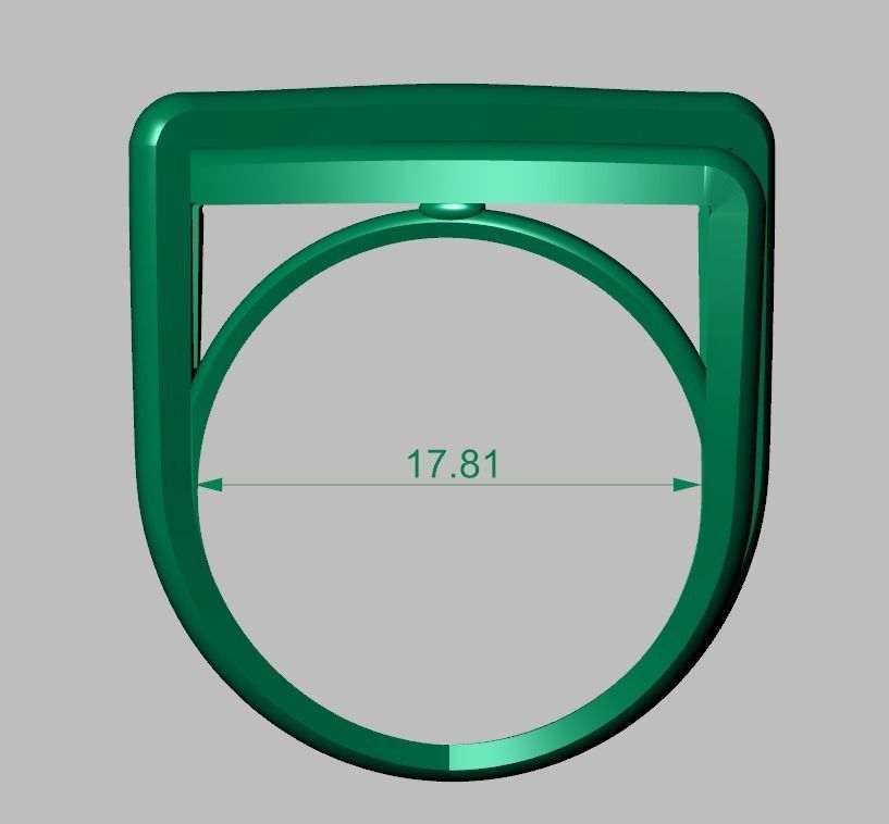 Diamond ring 0442 3D printable model9 3D print model_13