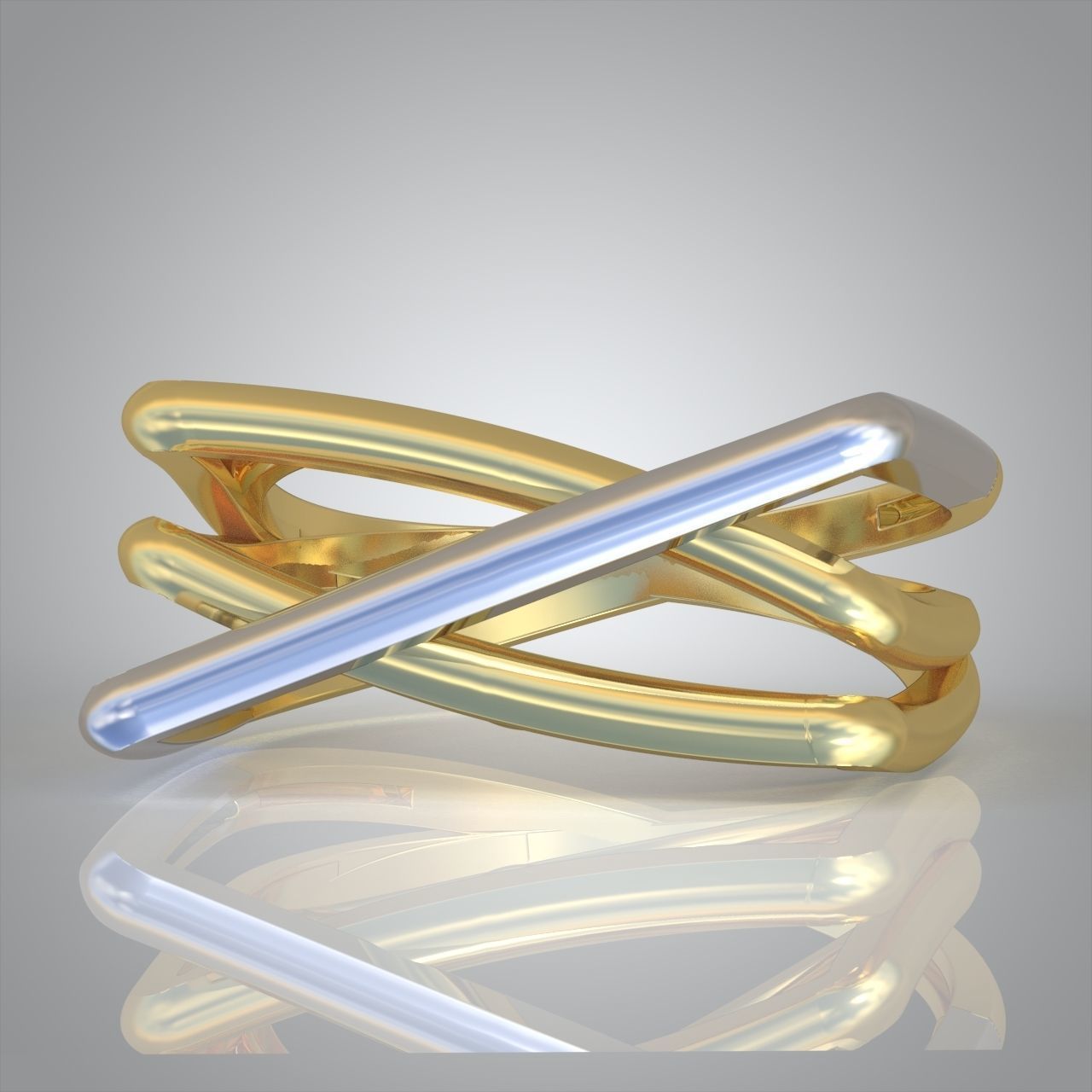 Diamond ring 0442 3D printable model9 3D print model_8