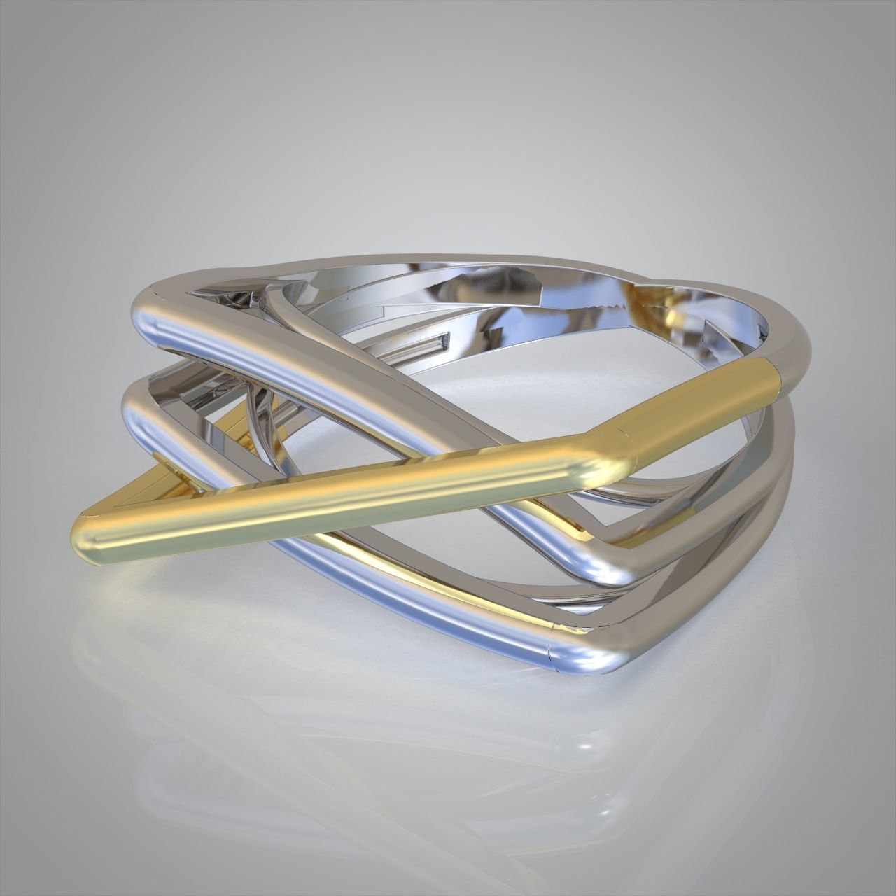 Diamond ring 0442 3D printable model9 3D print model_10