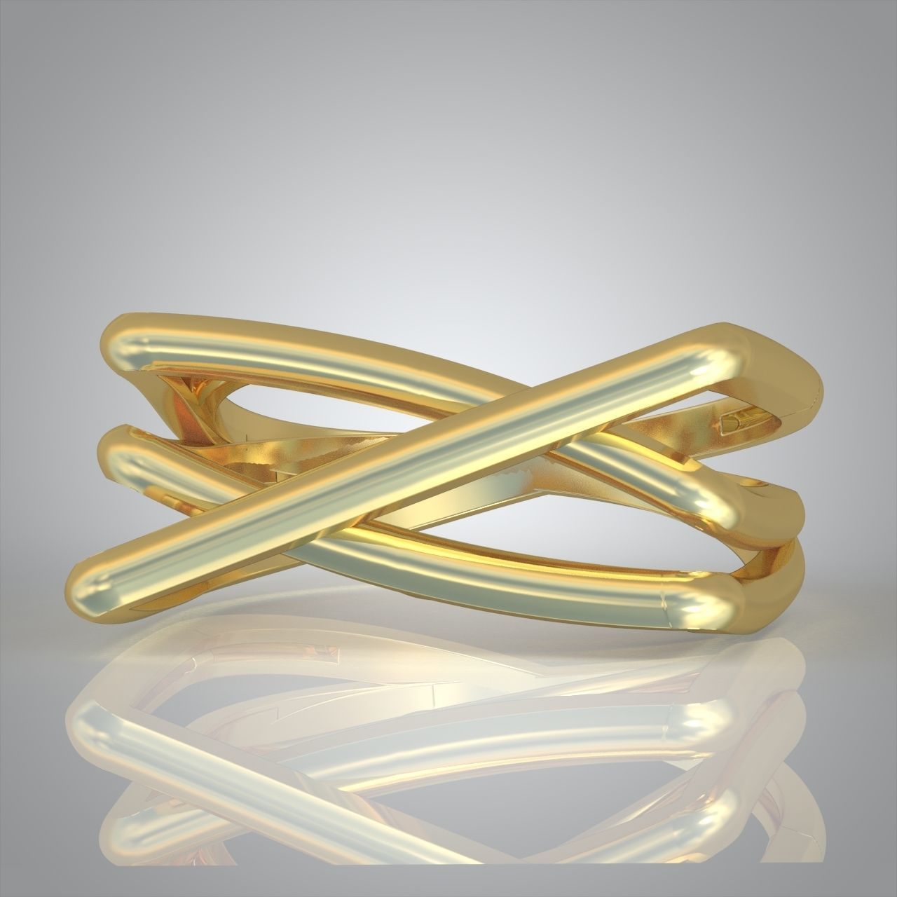 Diamond ring 0442 3D printable model9 3D print model_1