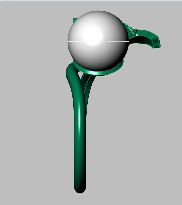 Diamond ring 0444 3D printable model9 3D print model_18