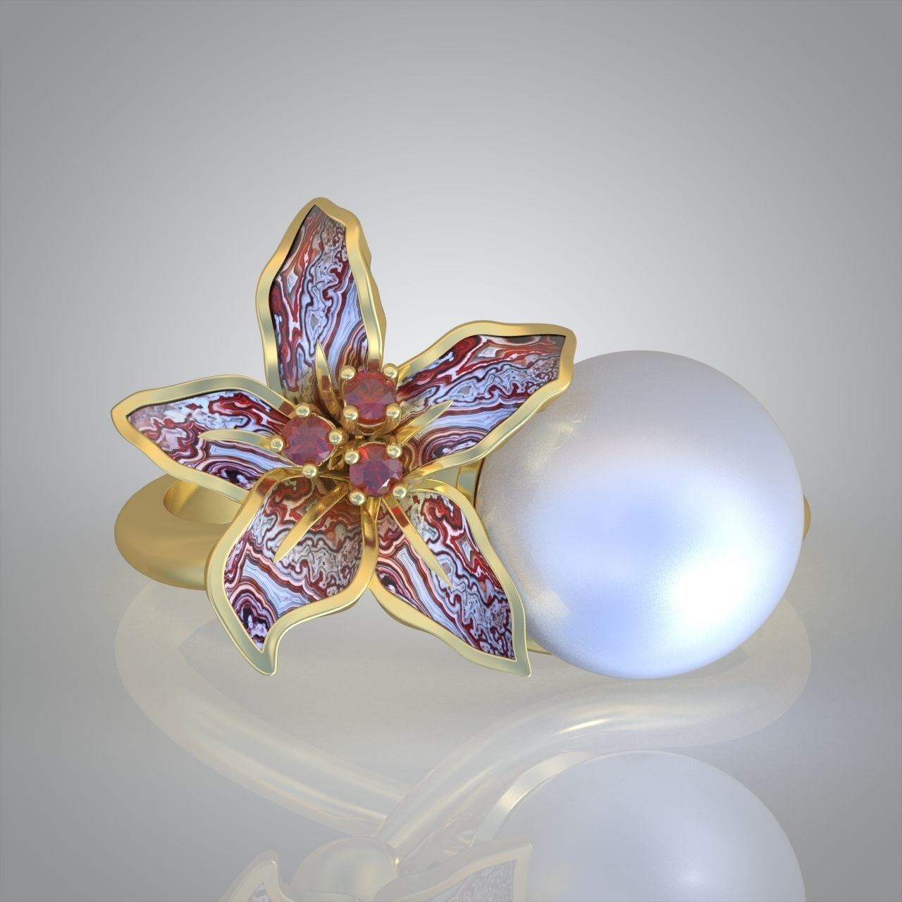 Diamond ring 0444 3D printable model9 3D print model_9